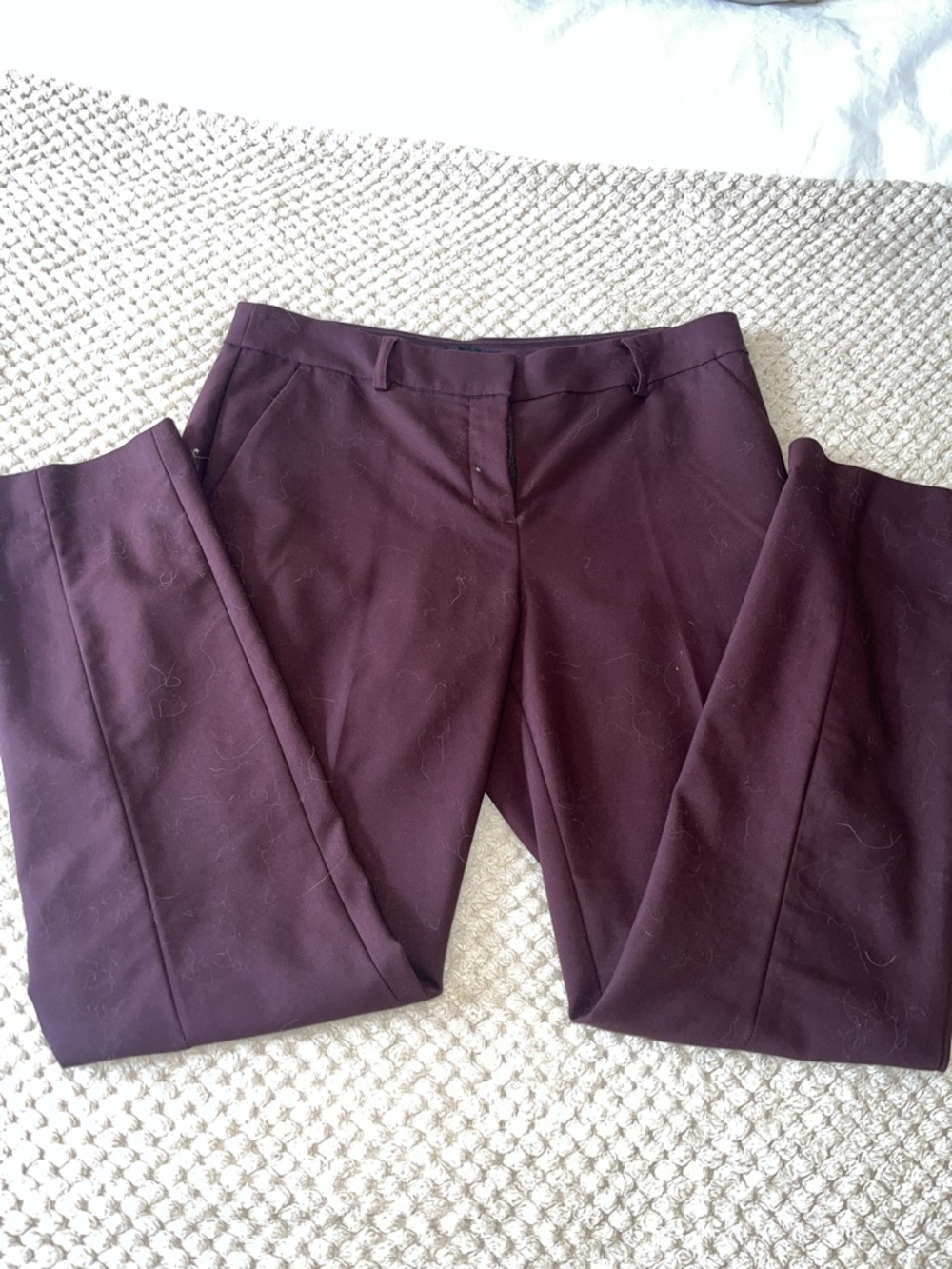 Express Women's Burgundy Tailored Dress Pants